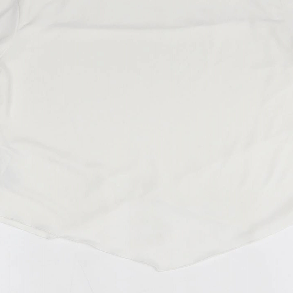 Womens UK Size 10 ASOS White Basic Blouse