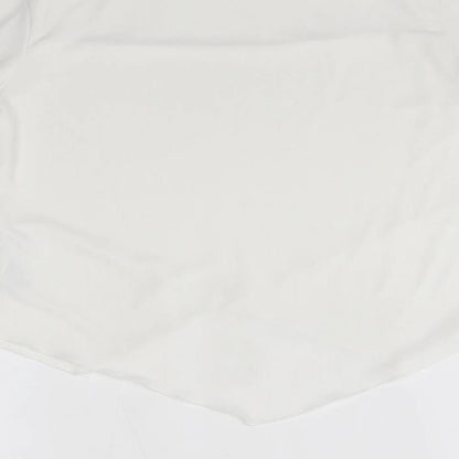 Womens UK Size 10 ASOS White Basic Blouse