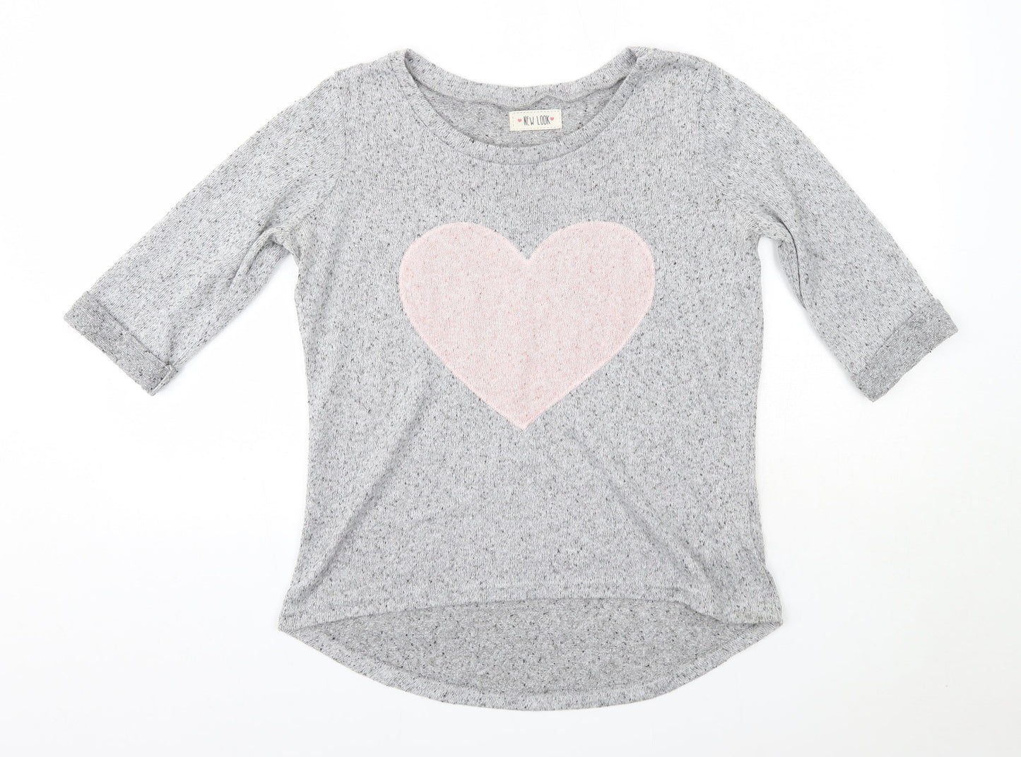Womens UK Size 10 New Look Grey Pullover Jumper