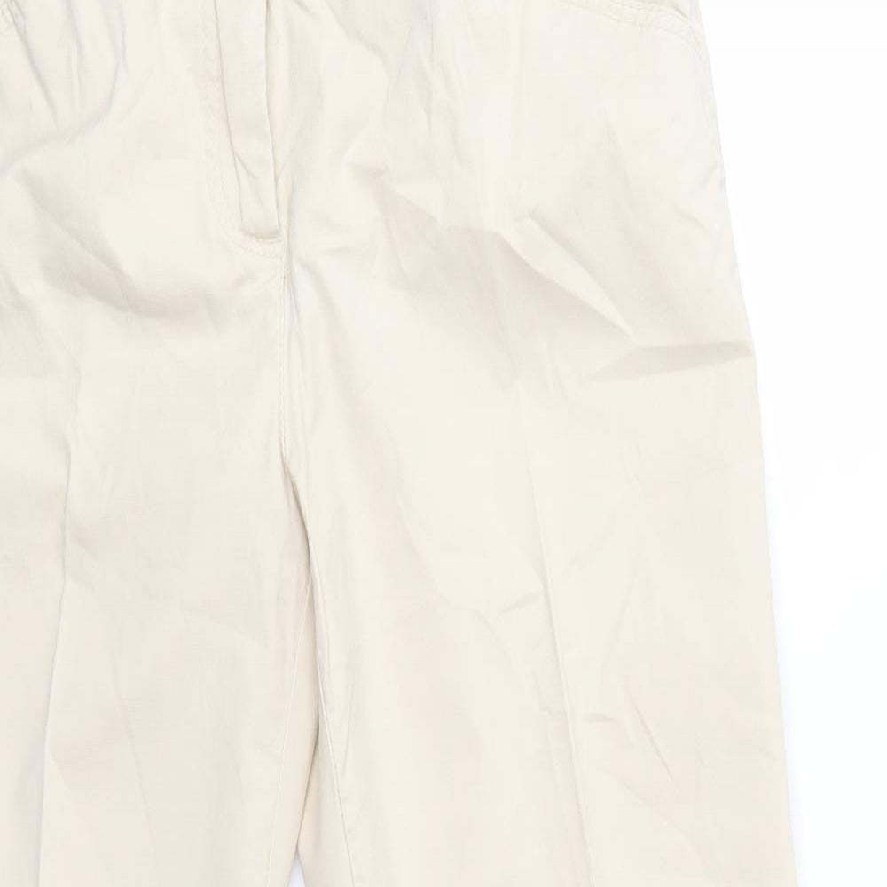 LERROS Womens Beige  Cotton Trousers  Size 12 L24 in Regular