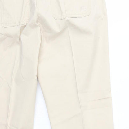 LERROS Womens Beige  Cotton Trousers  Size 12 L24 in Regular