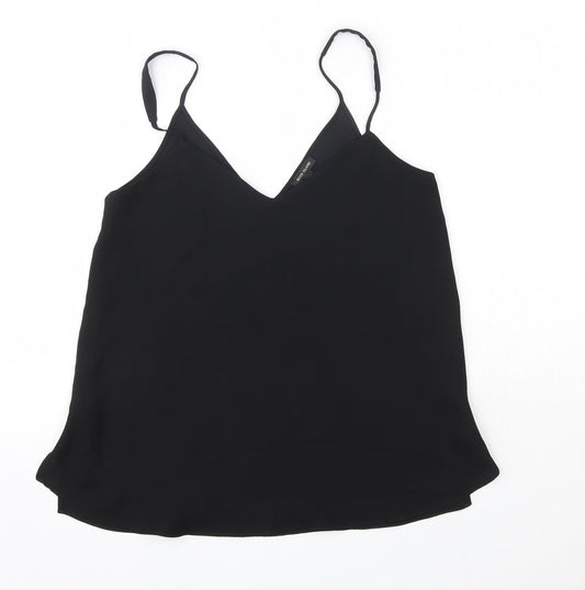 Womens UK Size 6 River Island Black Camisole Blouse