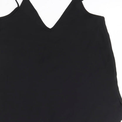Womens UK Size 6 River Island Black Camisole Blouse