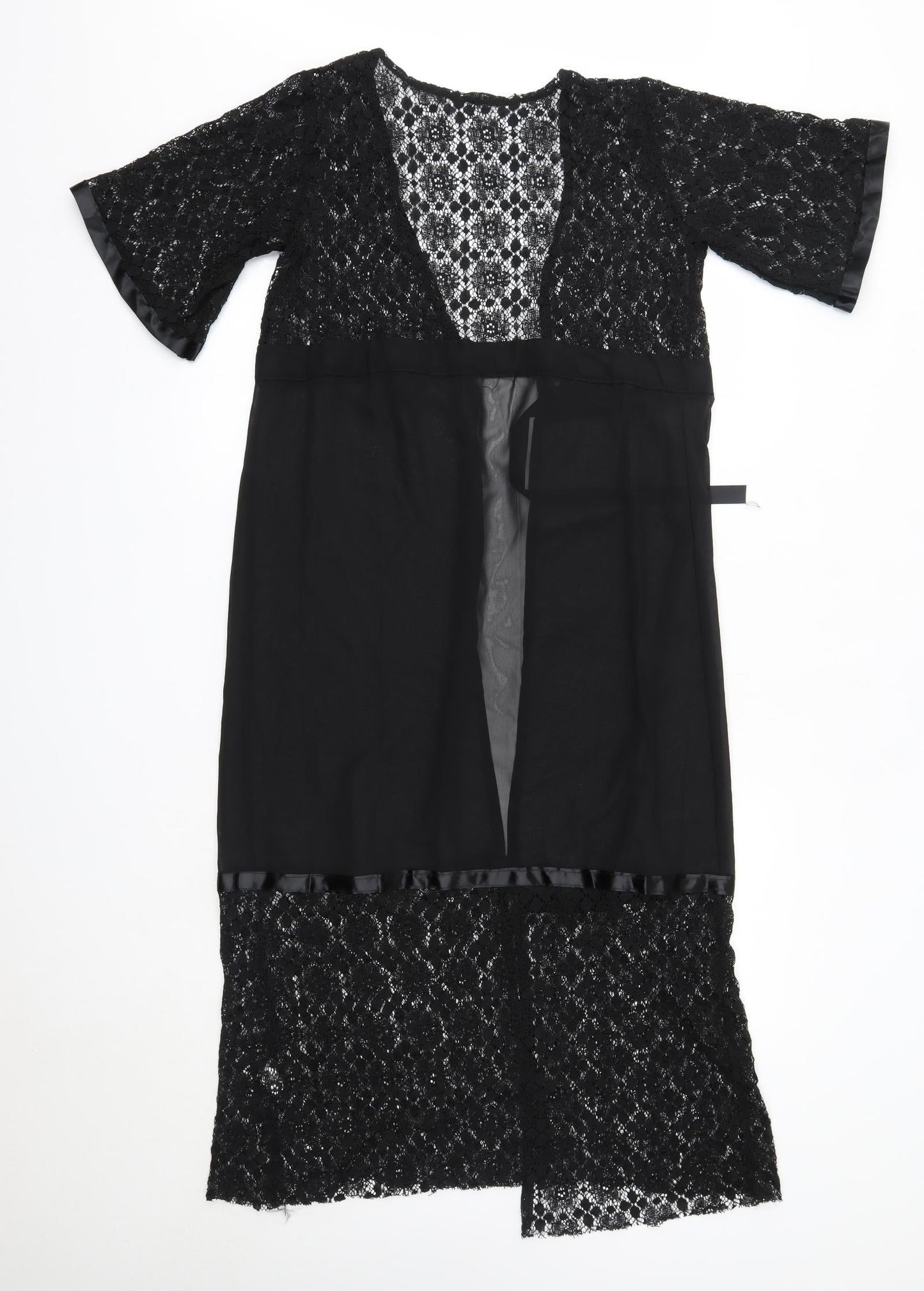 Womens UK Size S Preworn Black Cardigan Jumper