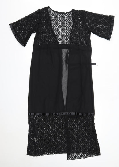 Womens UK Size S Preworn Black Cardigan Jumper