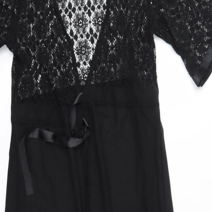 Womens UK Size S Preworn Black Cardigan Jumper