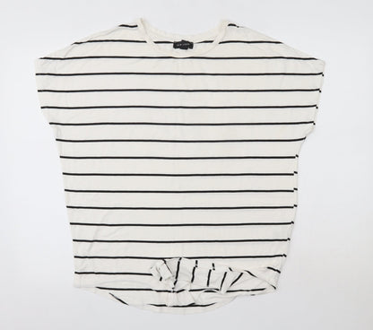 Womens UK Size 10 New Look White Basic Blouse