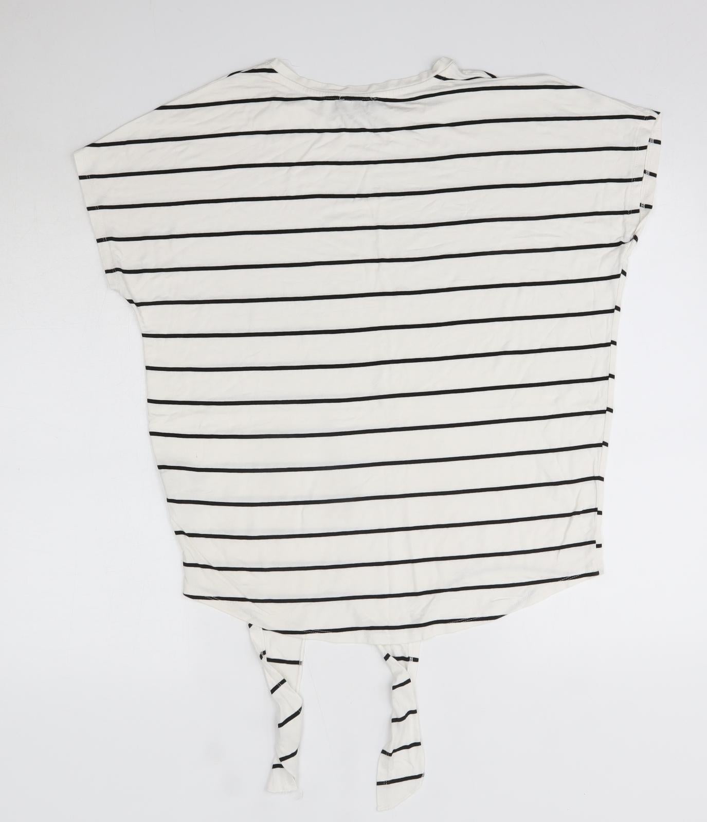 Womens UK Size 10 New Look White Basic Blouse