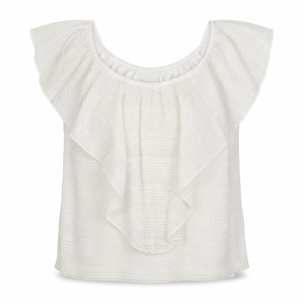Womens UK Size 10 River Island White Basic Blouse