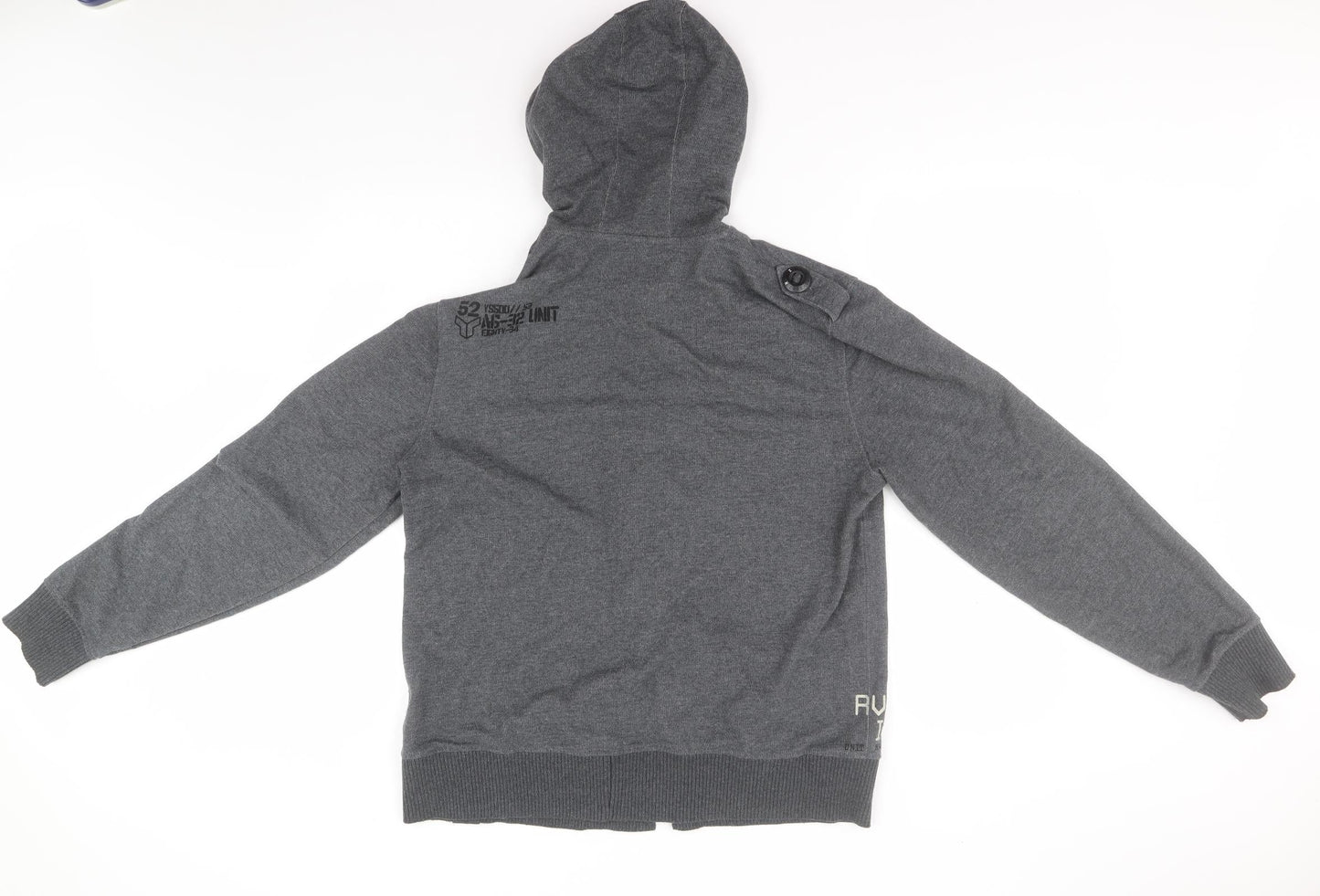 RVR ISD Womens Grey  Polyester Cardigan Hoodie Size M