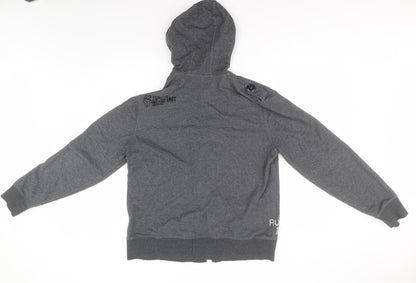 RVR ISD Womens Grey  Polyester Cardigan Hoodie Size M