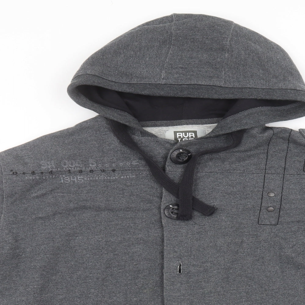 RVR ISD Womens Grey  Polyester Cardigan Hoodie Size M