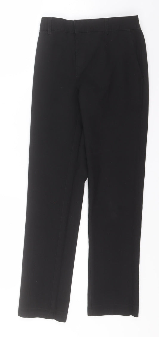 Marks and Spencer Boys Black  Polyester Dress Pants Trousers Size 11-12 Years  Regular  - School