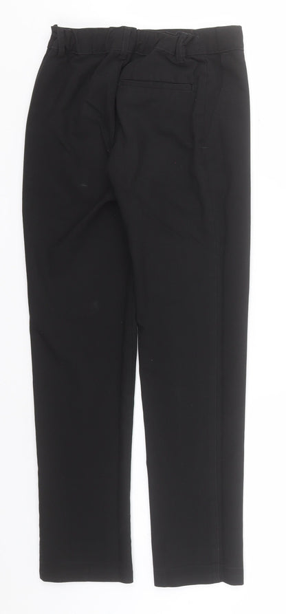 Marks and Spencer Boys Black  Polyester Dress Pants Trousers Size 11-12 Years  Regular  - School