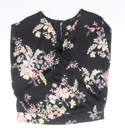Womens UK Size 6 Atmosphere Black Basic Blouse