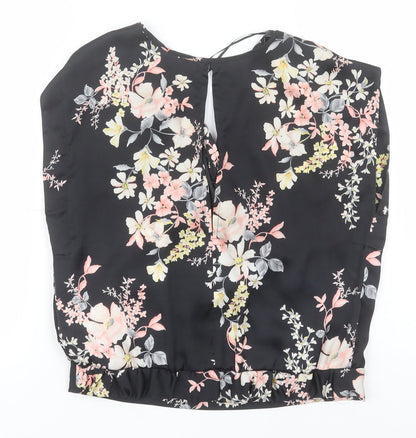Womens UK Size 6 Atmosphere Black Basic Blouse