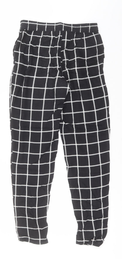 Womens UK Size 4 Divided Regular Fit Sweatpants Black Trousers