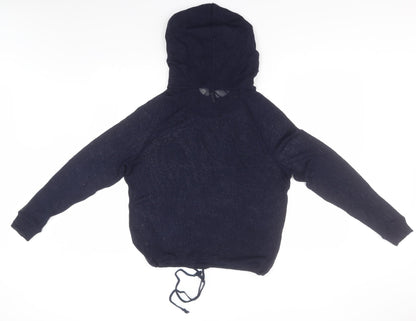 Divided Womens Blue  Polyester Pullover Hoodie Size M   - Amour