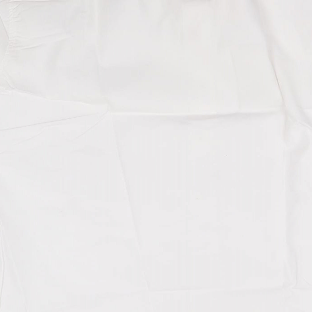 westex Mens White  Polyester  Button-Up  Collared