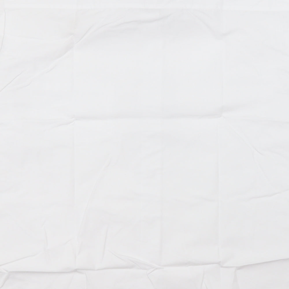 Brand and care label for Sheldon boys’ white basic button-up collared