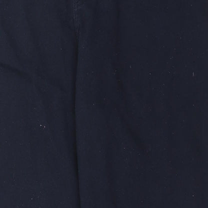 Raphael Valencino Womens Blue  Cotton Trousers  Size 40 in L33 in Regular