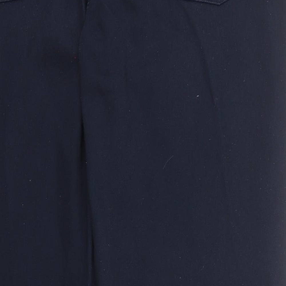 Raphael Valencino Womens Blue  Cotton Trousers  Size 40 in L33 in Regular