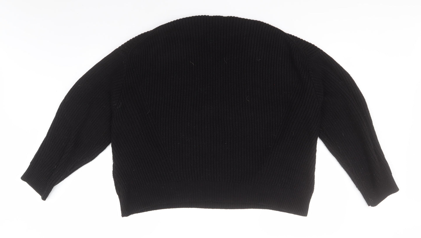 Womens UK Size L New Look Black Pullover Jumper