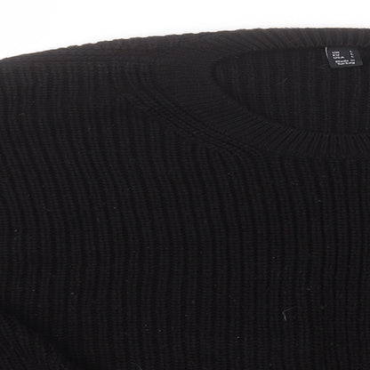 Womens UK Size L New Look Black Pullover Jumper