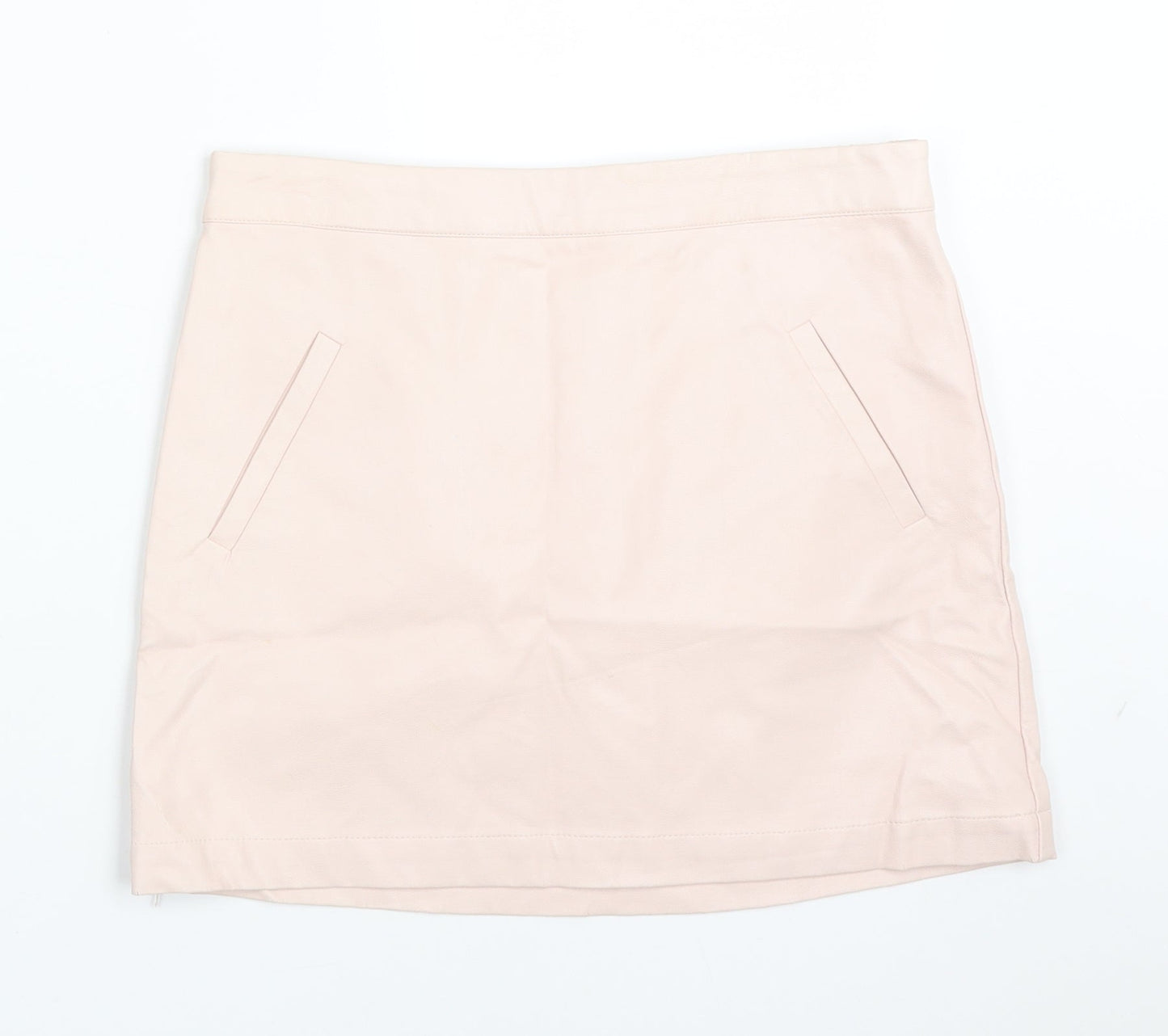 FOREVER 21 Girls Pink  Polyurethane Straight & Pencil Skirt Size 13-14 Years  Regular
