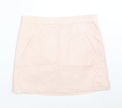 FOREVER 21 Girls Pink  Polyurethane Straight & Pencil Skirt Size 13-14 Years  Regular