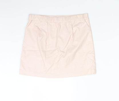 FOREVER 21 Girls Pink  Polyurethane Straight & Pencil Skirt Size 13-14 Years  Regular