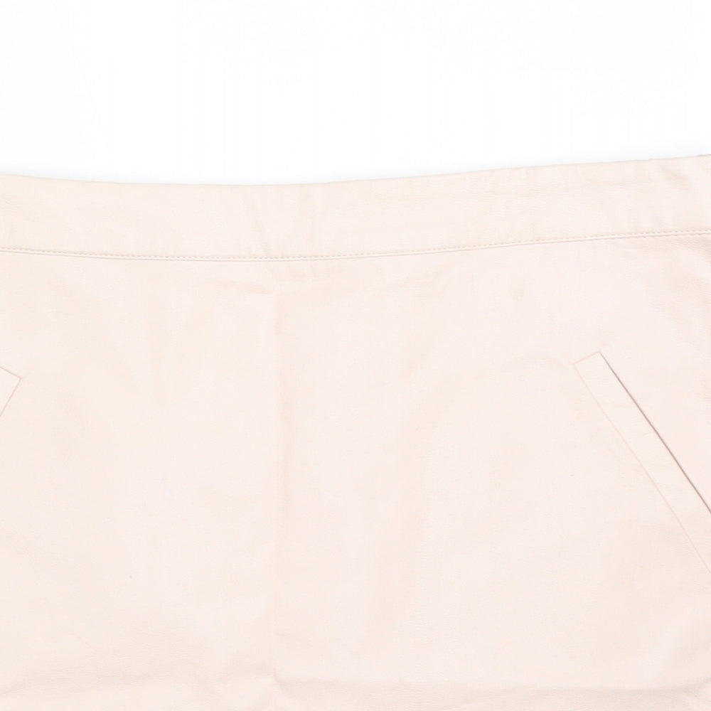 FOREVER 21 Girls Pink  Polyurethane Straight & Pencil Skirt Size 13-14 Years  Regular