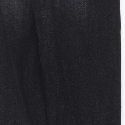 DENIM CO Womens Black  Cotton Straight Jeans Size 6 L27 in Regular