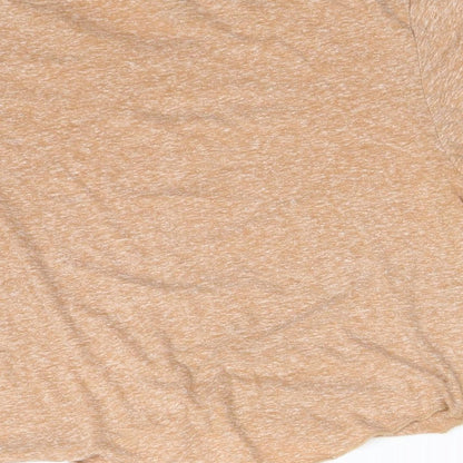 Primark Womens Orange  Polyester Basic T-Shirt Size XS Crew Neck