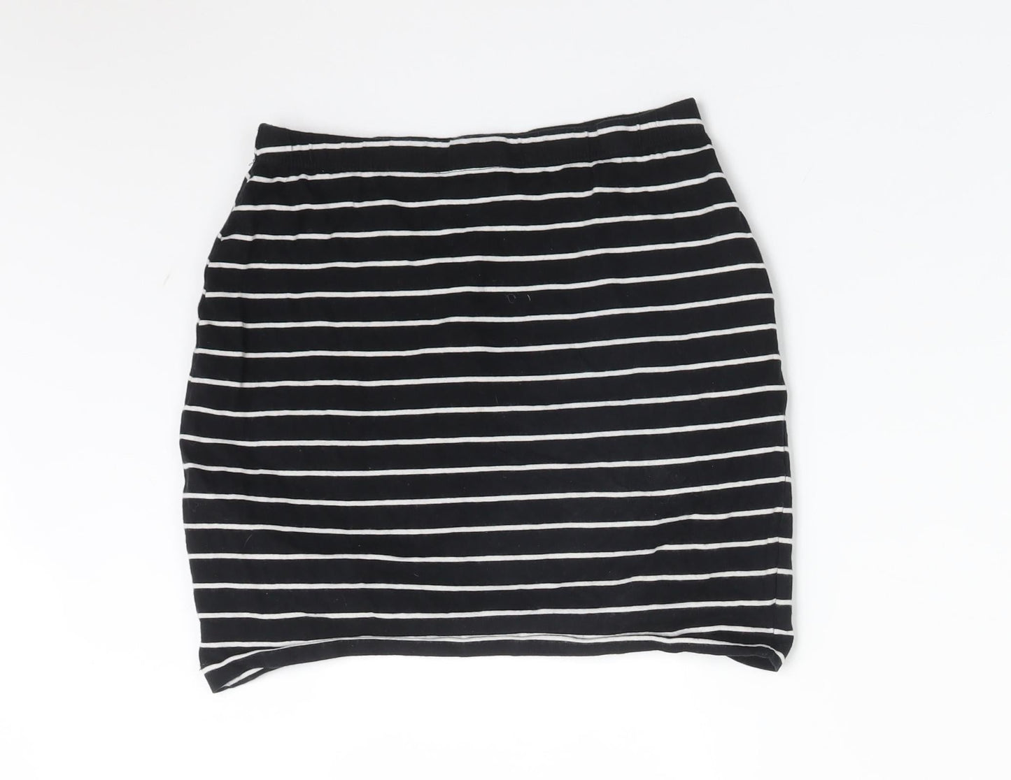 Atmosphere Womens Multicoloured Striped Cotton Bandage Skirt Size 8