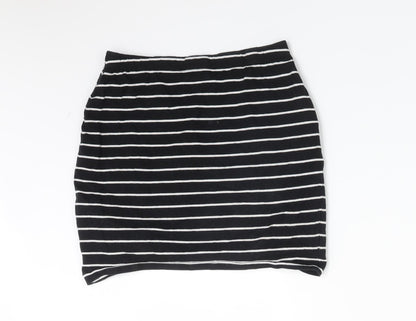 Atmosphere Womens Multicoloured Striped Cotton Bandage Skirt Size 8