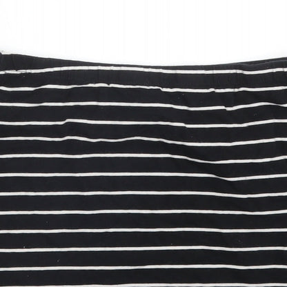 Atmosphere Womens Multicoloured Striped Cotton Bandage Skirt Size 8