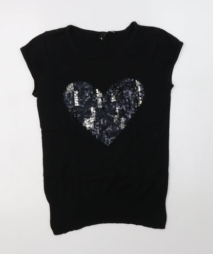 Womens UK Size 8 H&M Black Pullover Jumper