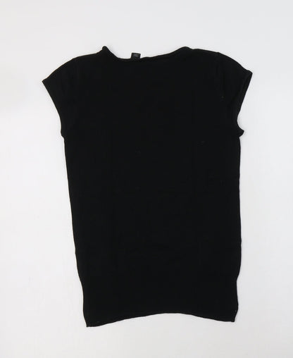 Womens UK Size 8 H&M Black Pullover Jumper