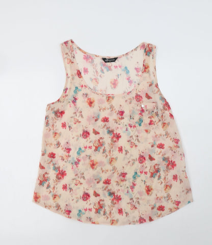 Womens UK Size 12 Internacionale Pink Basic Blouse
