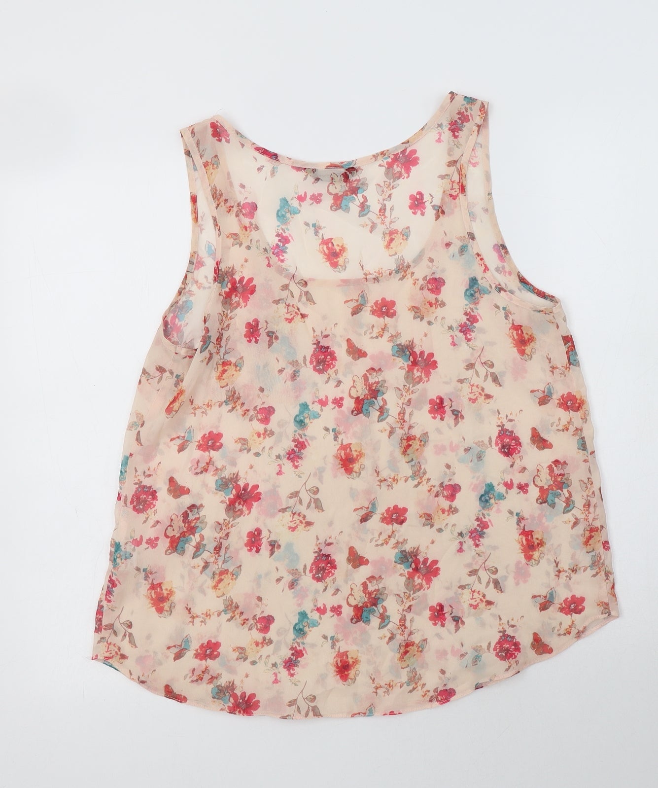 Womens UK Size 12 Internacionale Pink Basic Blouse