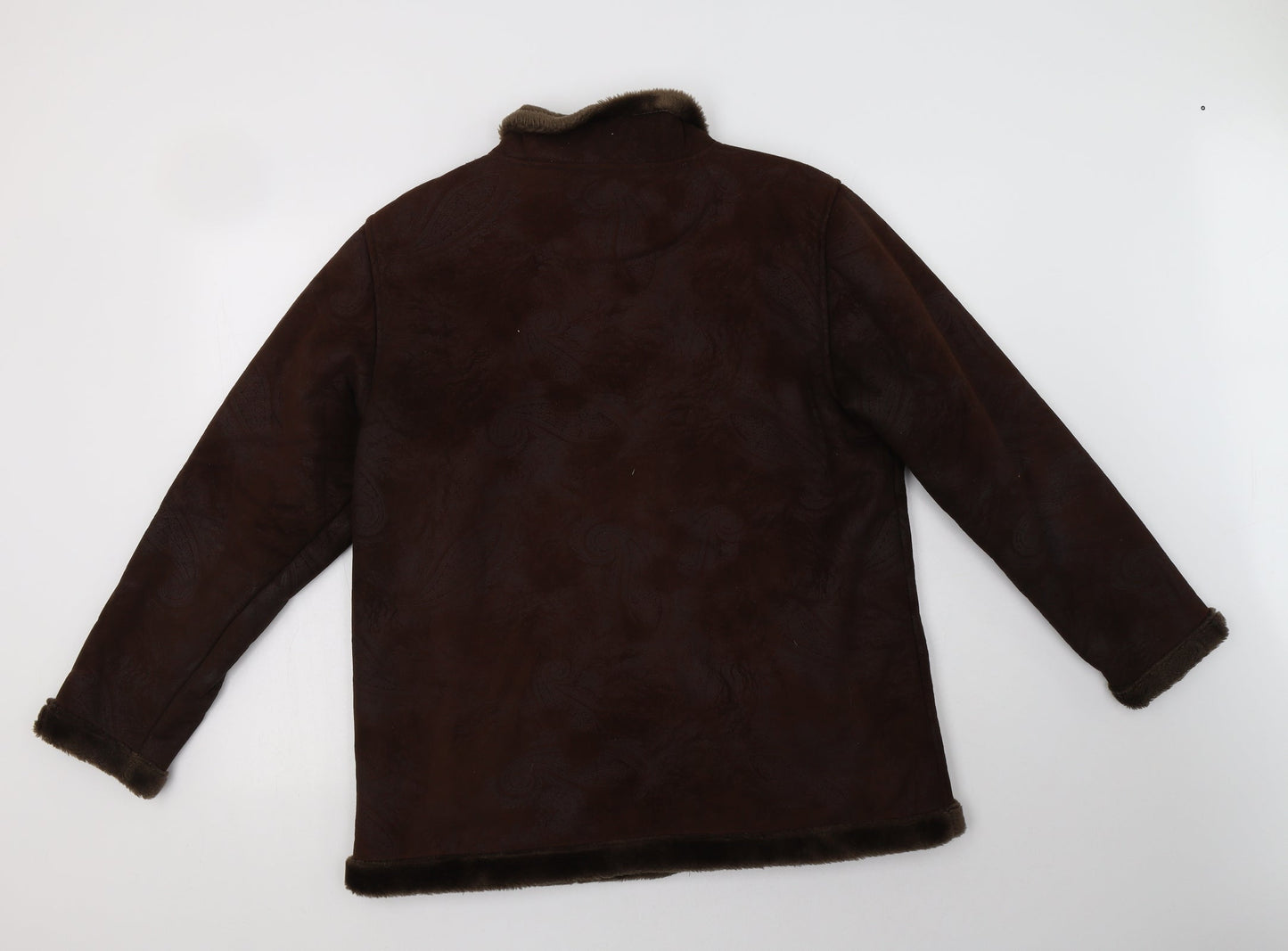 EWM Womens Brown Paisley  Jacket  Size M  Zip