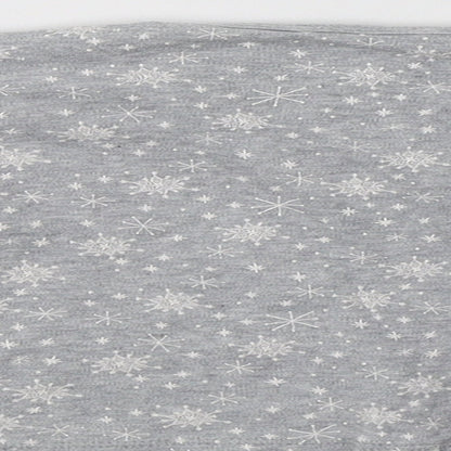 Lupilu Baby Grey Geometric Cotton Basic T-Shirt Size 12-18 Months Crew Neck  - Snowflake Print