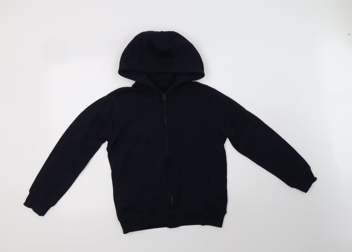 Matalan Girls Blue  Cotton Full Zip Hoodie Size 12 Years  Zip - School Wear