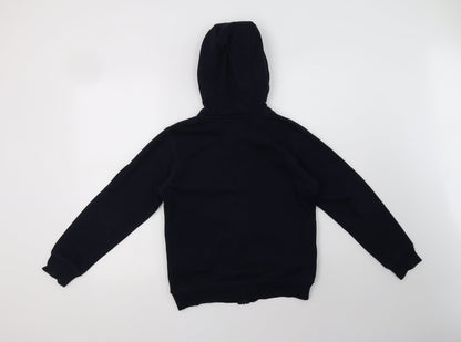 Matalan Girls Blue  Cotton Full Zip Hoodie Size 12 Years  Zip - School Wear