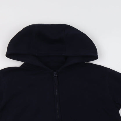 Matalan Girls Blue  Cotton Full Zip Hoodie Size 12 Years  Zip - School Wear