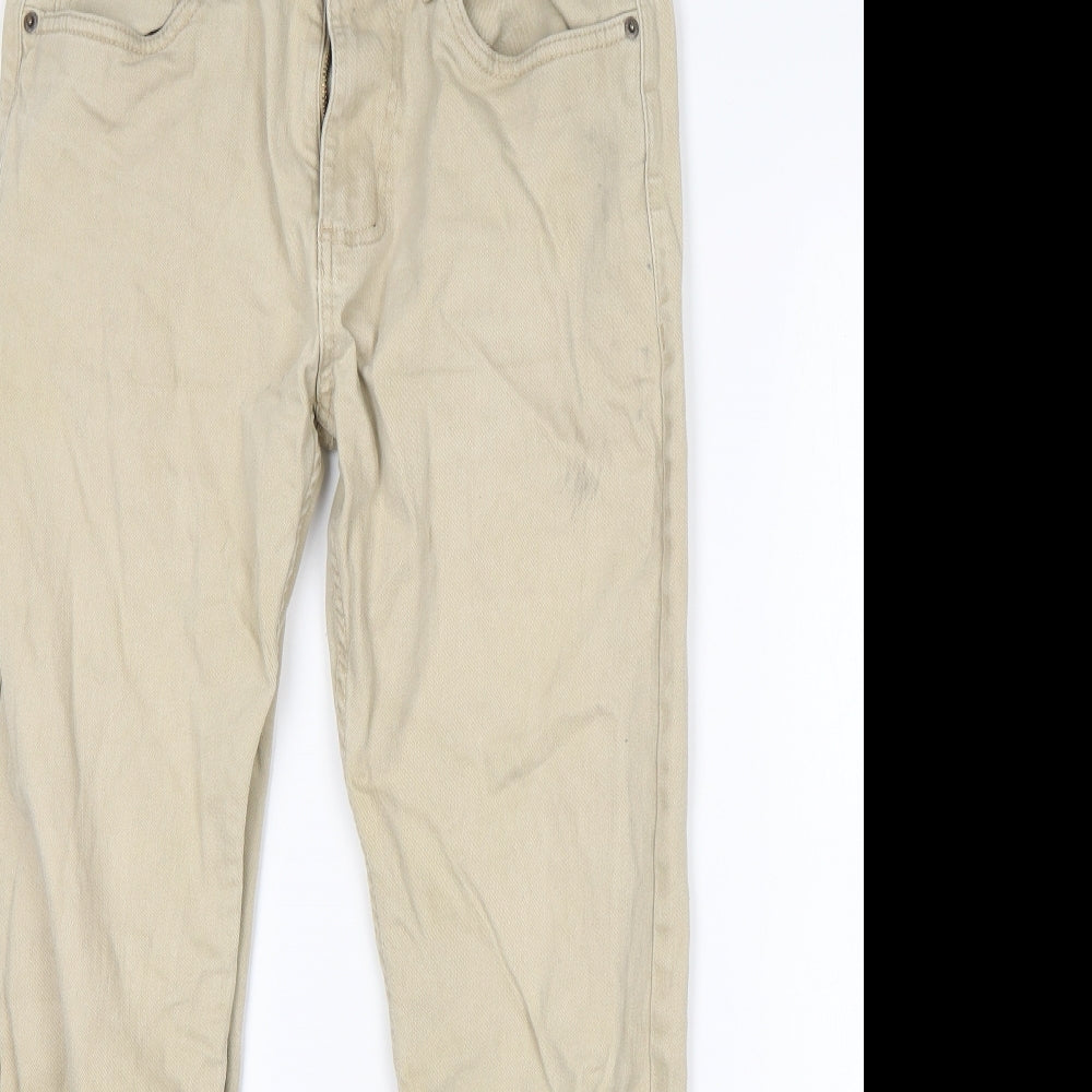 Denim Co Mens Beige  Cotton Skinny Jeans Size 32 L27 in Regular