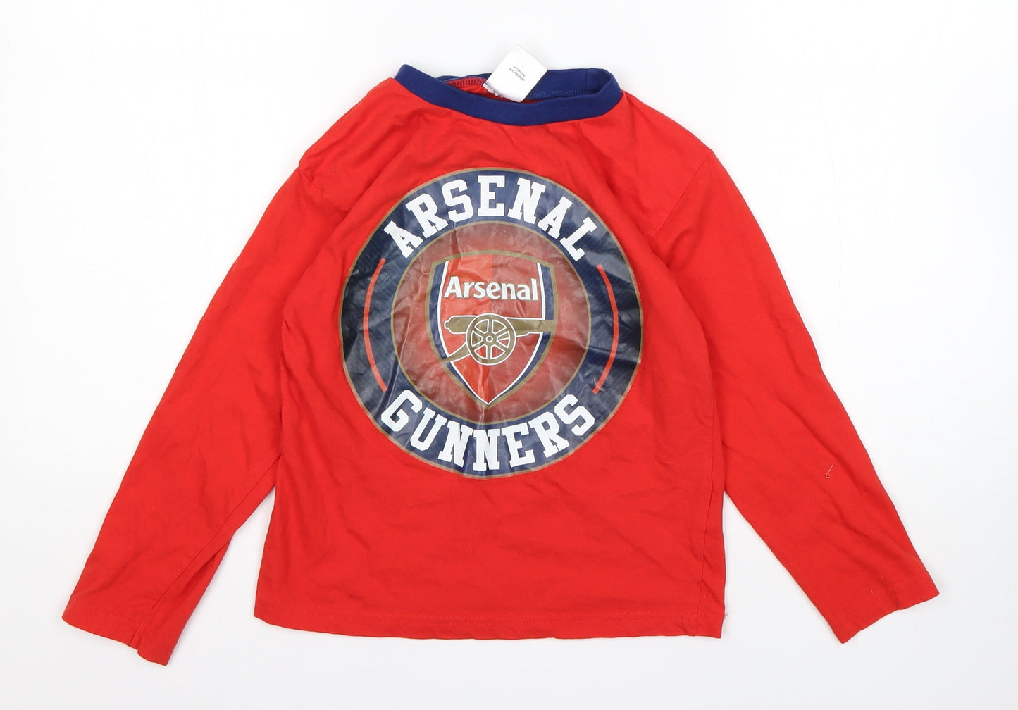 Arsenal Boys Red  Cotton  Pyjama Top Size 7-8 Years   - Arsenal