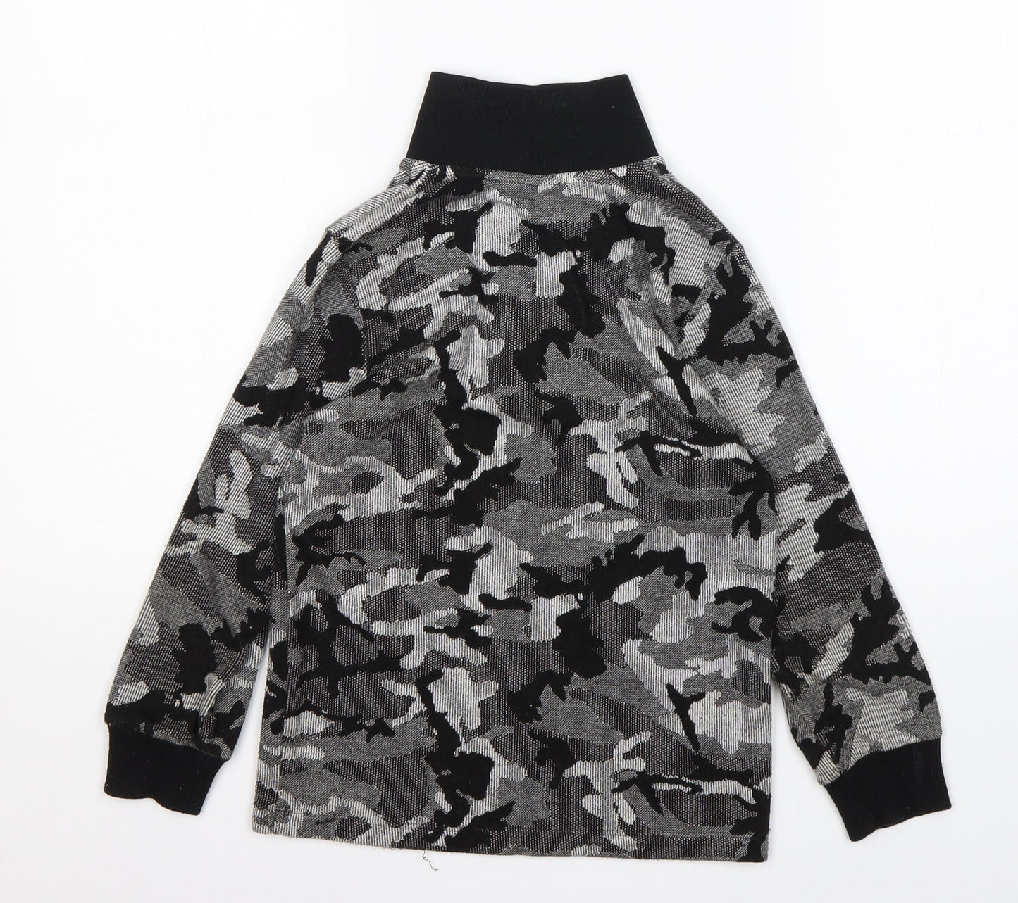 Very Boys Multicoloured Camouflage Viscose Pullover Sweatshirt Size 7 Years