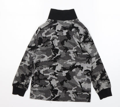 Very Boys Multicoloured Camouflage Viscose Pullover Sweatshirt Size 7 Years